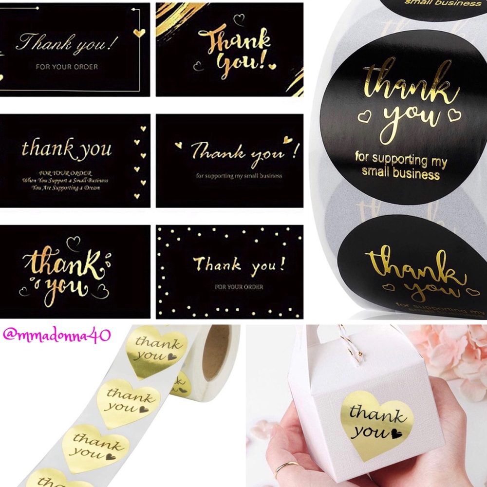 NEW Poshmark Packages "Thank you!" Gift Wrapping Shipping Supplies Set ~ 130Pcs - Picture 1 of 16